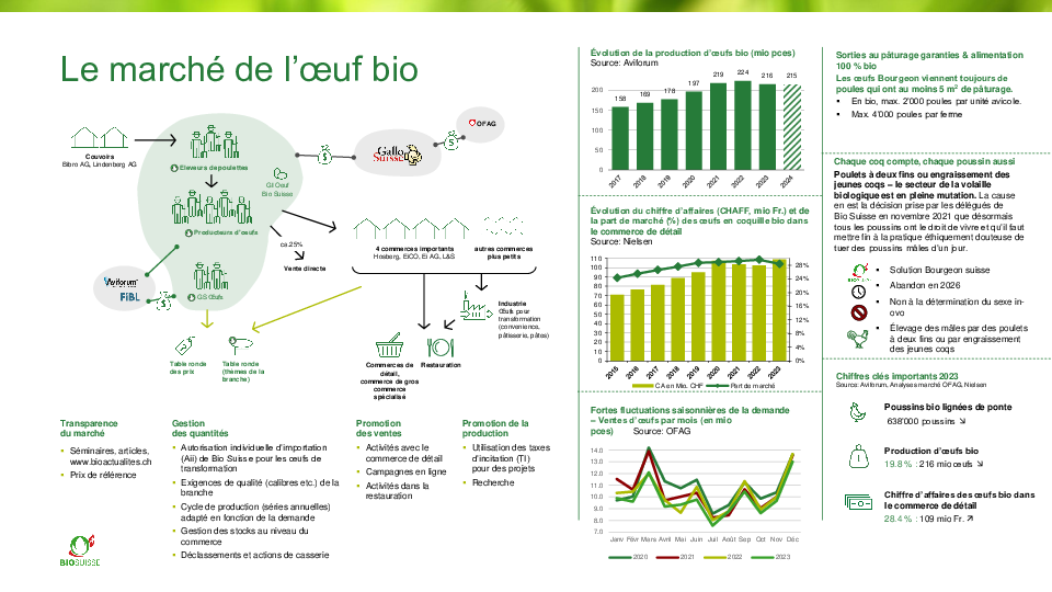 Le marché d’œufs bio en un coup d’œil